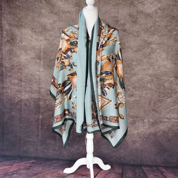 Miss Manel Long Silky scarf Shawl Bodywrap - Picture 6 of 7